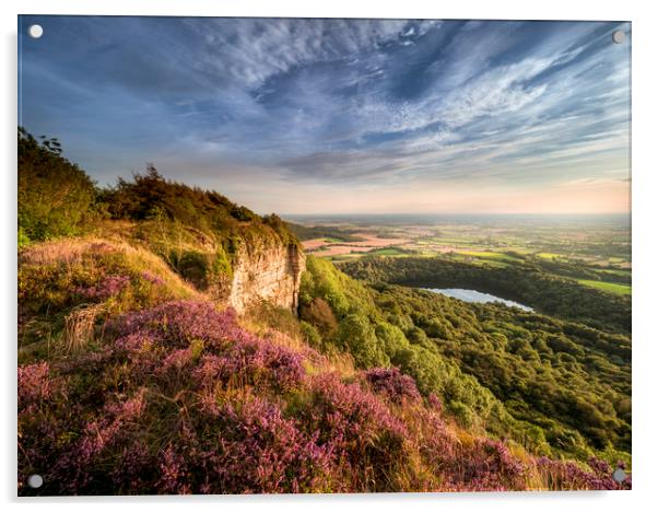 Sutton Bank North Yorkshire Acrylic by Rick Bowden