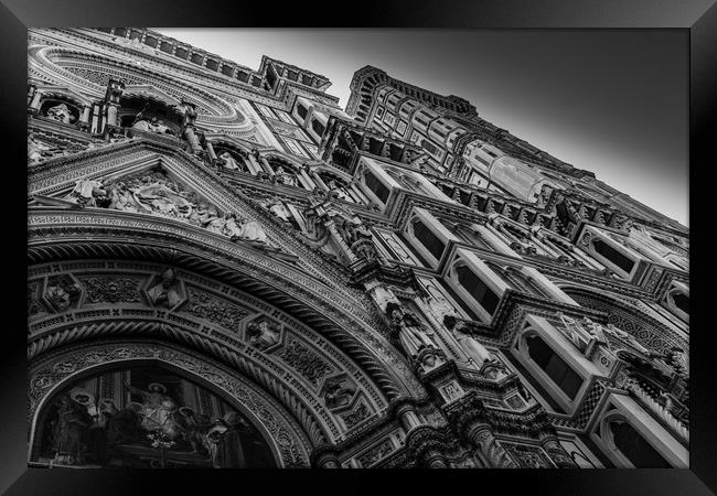 Cathedral of Santa Maria del Fiore front door Framed Print by Julian Bowdidge