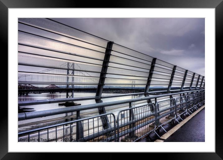 View from the Queensferry Crossing Framed Mounted Print by Tom Gomez