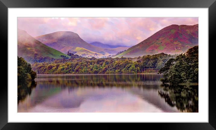 Derwent Water Lake District  Framed Mounted Print by Irene Burdell
