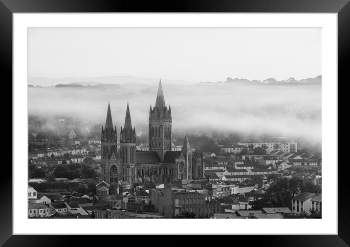 Truro Cathedral, Cornwall, UK Framed Mounted Print by Michael Brookes