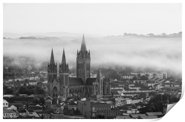 Truro Cathedral, Cornwall, UK Print by Michael Brookes