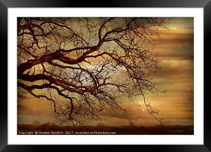 A Winters Evening Framed Mounted Print by Heather Goodwin
