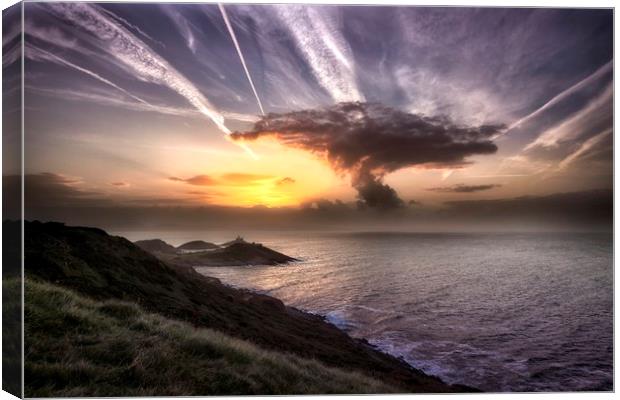 Swansea sunrise Canvas Print by Leighton Collins