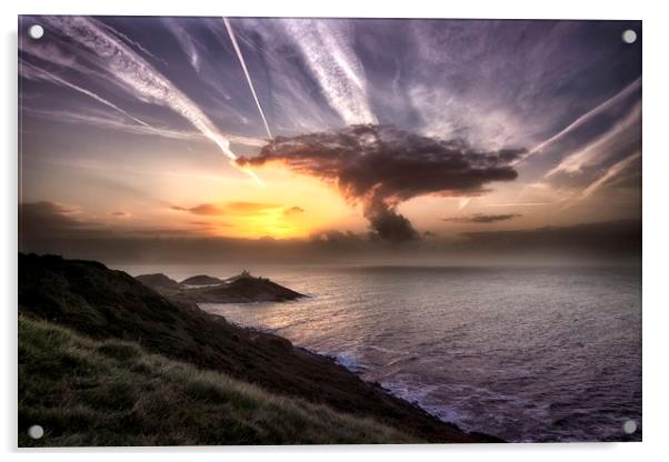Swansea sunrise Acrylic by Leighton Collins