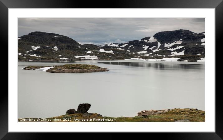 cross on a mountain Framed Mounted Print by Chris Willemsen