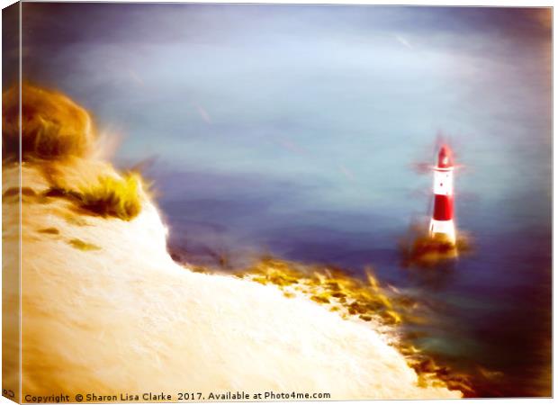 Beachy Head Lighthouse 2 Canvas Print by Sharon Lisa Clarke