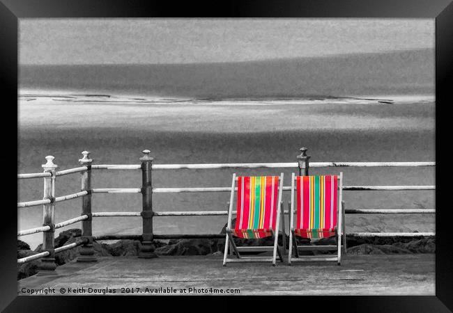 Seats for two Framed Print by Keith Douglas