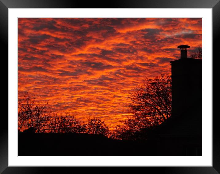 Sunset in Mirfield Framed Mounted Print by Adam Ransom