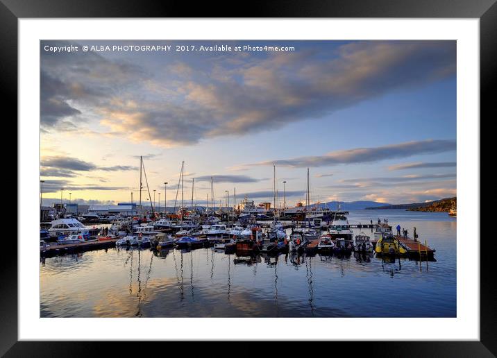 Mallaig Yachting Marina, Scotland. Framed Mounted Print by ALBA PHOTOGRAPHY