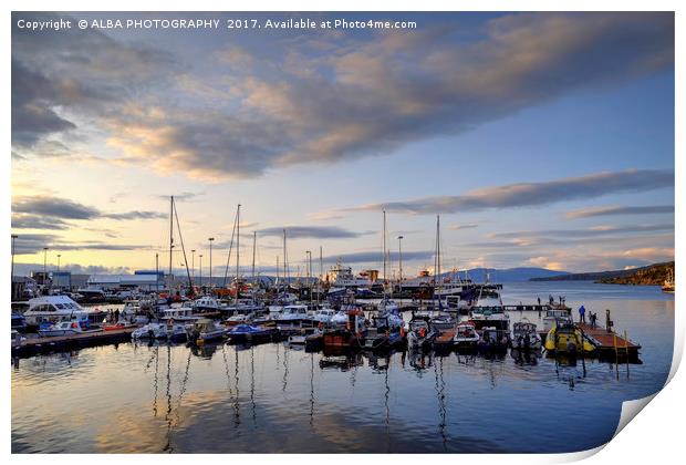 Mallaig Yachting Marina, Scotland. Print by ALBA PHOTOGRAPHY