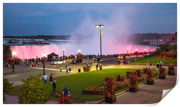 Niagra by Night...... Print by Naylor's Photography