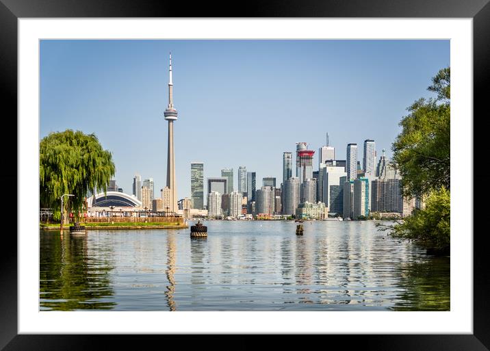 Look back at Toronto...... Framed Mounted Print by Naylor's Photography