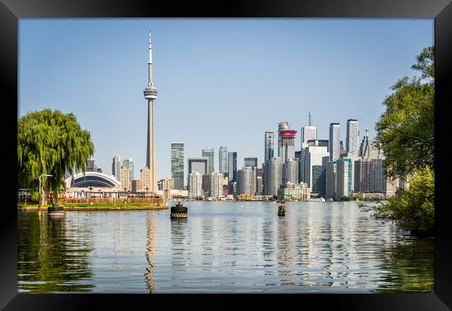 Look back at Toronto...... Framed Print by Naylor's Photography