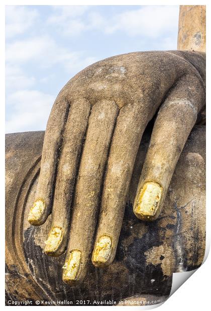 Hand of Buddha Print by Kevin Hellon