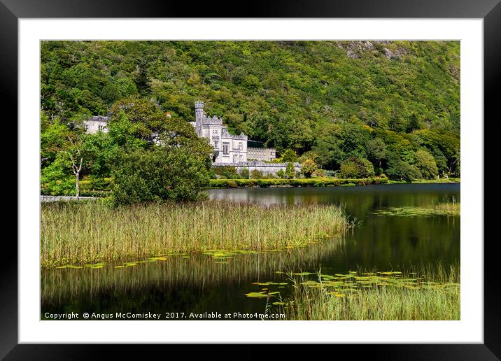 Kylemore Abbey in Connemara, County Galway Framed Mounted Print by Angus McComiskey