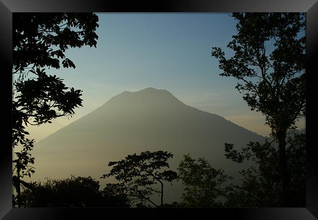 Guatemalan Dawn 2 Framed Print by Neil Gavin