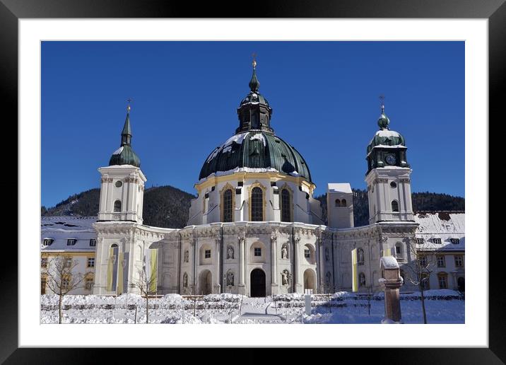 Kloster Ettal in Winter                      Framed Mounted Print by John Iddles
