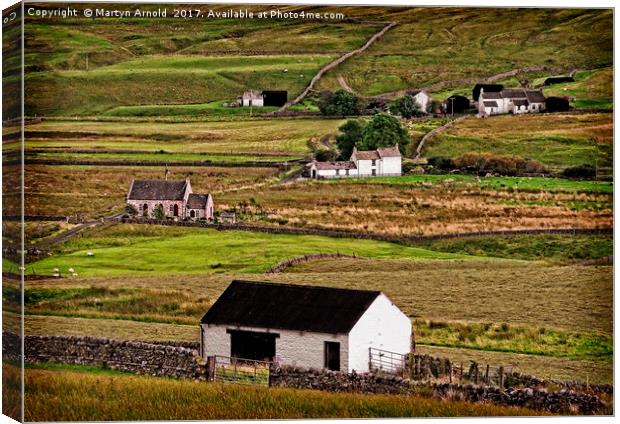 Harwood in Teesdale Co.Durham Canvas Print by Martyn Arnold