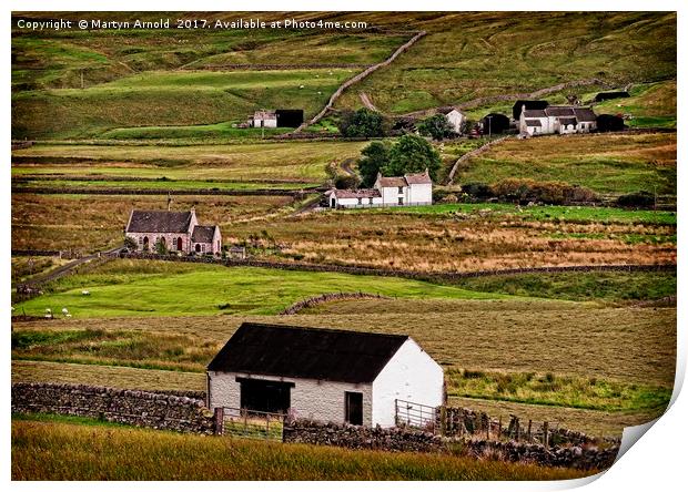 Harwood in Teesdale Co.Durham Print by Martyn Arnold