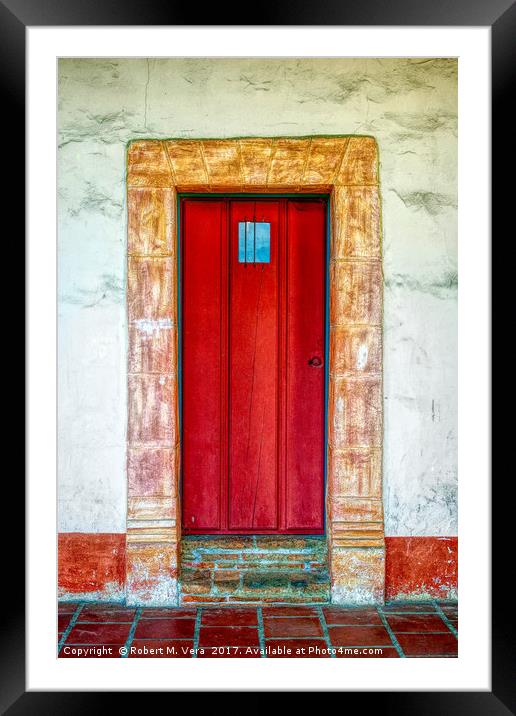 Door into the Past Framed Mounted Print by Robert M. Vera