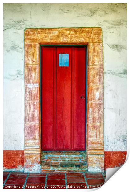 Door into the Past Print by Robert M. Vera