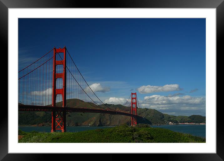 Golden Gate Bridge Framed Mounted Print by Neil Gavin