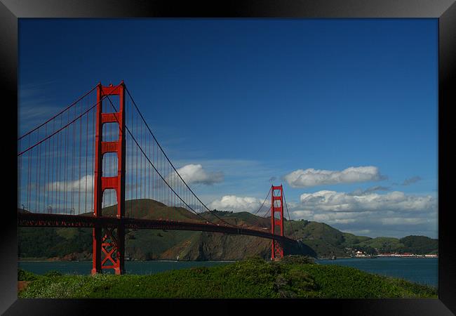 Golden Gate Bridge Framed Print by Neil Gavin