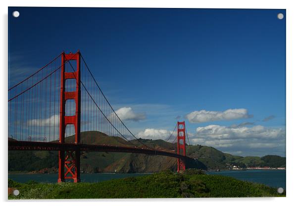 Golden Gate Bridge Acrylic by Neil Gavin