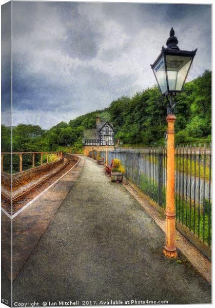 Berwyn Station Waiting For The Train Canvas Print by Ian Mitchell