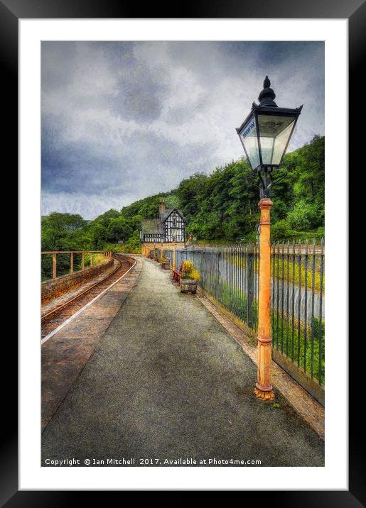 Berwyn Station Waiting For The Train Framed Mounted Print by Ian Mitchell