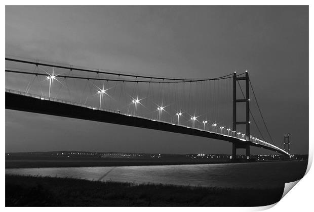 Humber Bridge Print by Neil Gavin