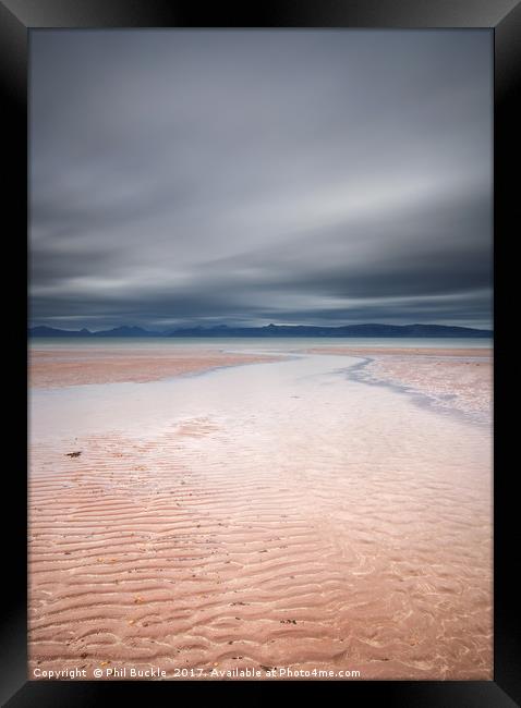 Sand Beach Applecross Framed Print by Phil Buckle