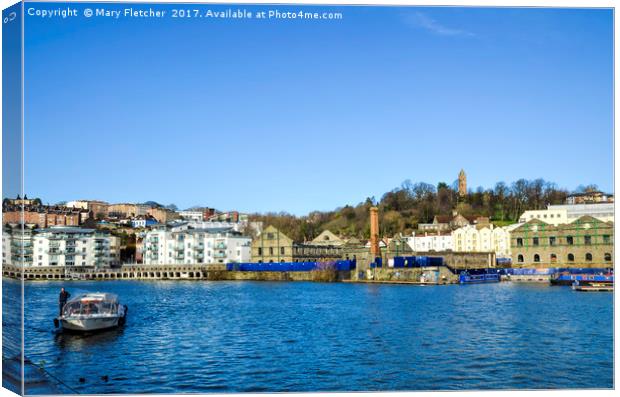 Bristol Harbour Canvas Print by Mary Fletcher