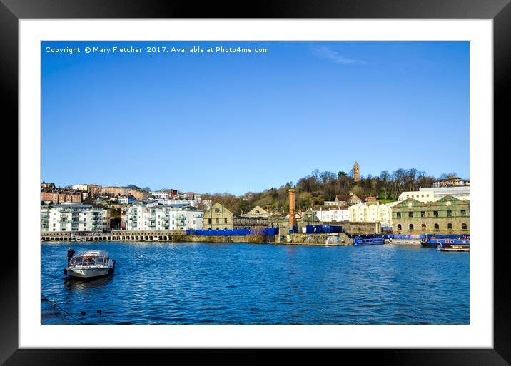 Bristol Harbour Framed Mounted Print by Mary Fletcher