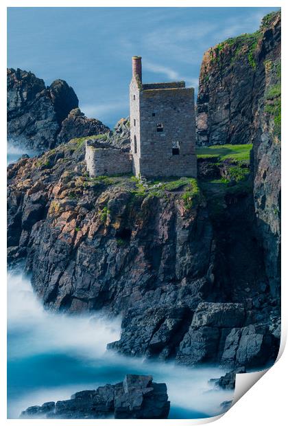 Botallack Mine Print by Kevin Browne