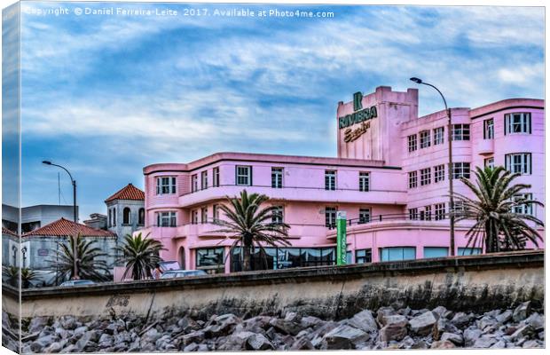 Old Style Waterfront Hotel, Montevideo, Uruguay Canvas Print by Daniel Ferreira-Leite