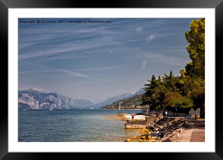 Lake Garda (3) Framed Mounted Print by Jim Jones