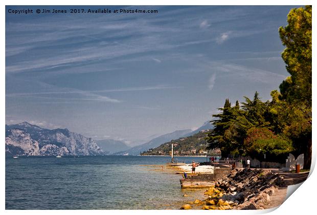Lake Garda (3) Print by Jim Jones