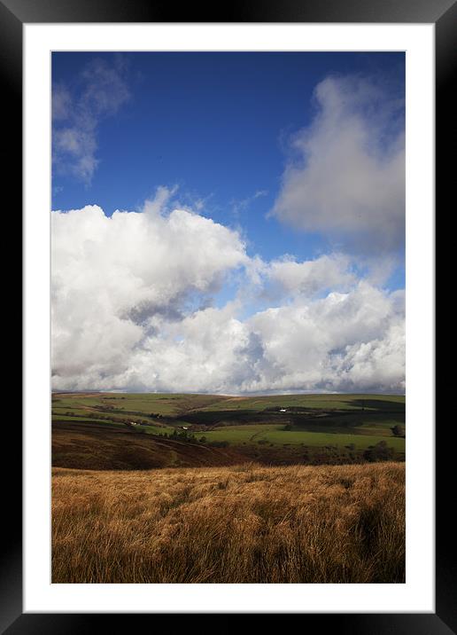Bright Autumn Day on Exmoor Framed Mounted Print by Mike Gorton