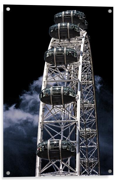 London Eye Acrylic by Roy Scrivener
