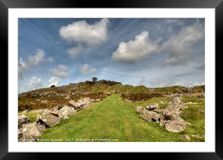 The Cheesewring at Stowes Hill Minions Bodmin Moor Framed Mounted Print by Rosie Spooner