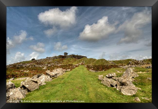 The Cheesewring at Stowes Hill Minions Bodmin Moor Framed Print by Rosie Spooner