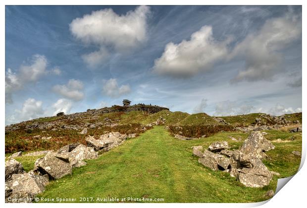 The Cheesewring at Stowes Hill Minions Bodmin Moor Print by Rosie Spooner