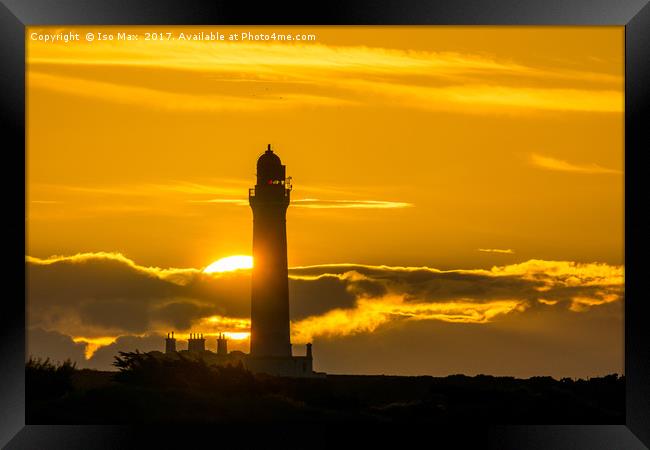 Lossiemouth Lighthouse, Scotland Framed Print by The Tog
