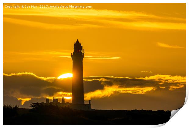 Lossiemouth Lighthouse, Scotland Print by The Tog