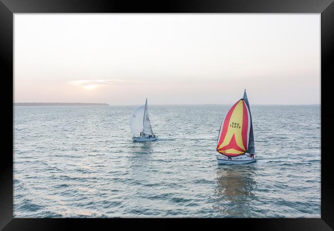Crossing the Solent Framed Print by Graham Custance