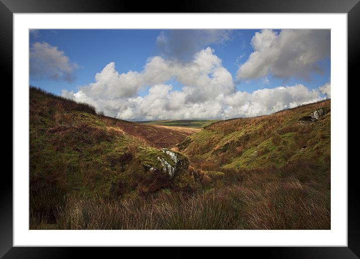 Rugged Exmoor Framed Mounted Print by Mike Gorton