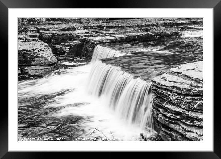 The Waterfall Framed Mounted Print by Simon Wilkinson