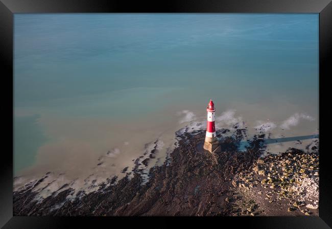Beachy Head Lighthouse Framed Print by Sue MacCallum- Stewart